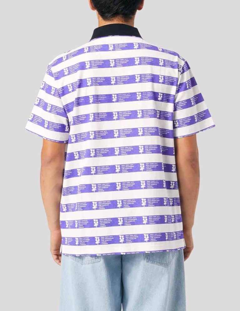 T-shirt HUF cartwright printed polo natural